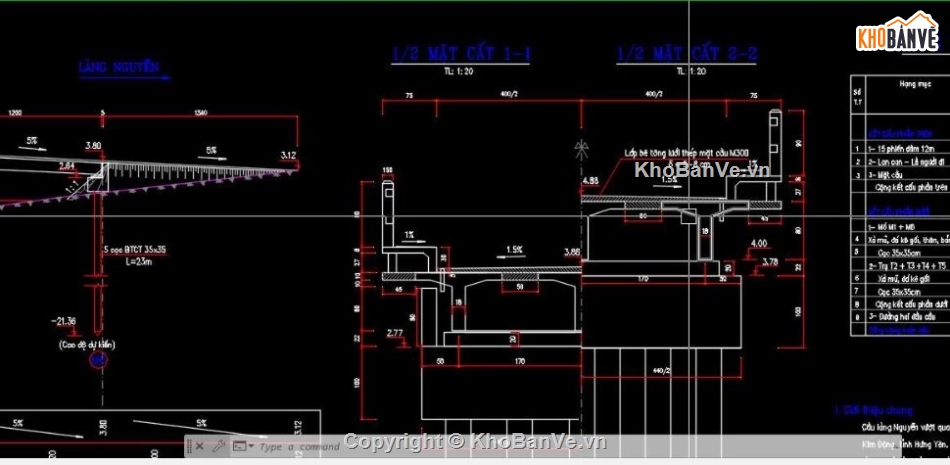 thiết kế cầu,cầu dầm,bản vẽ cầu dầm