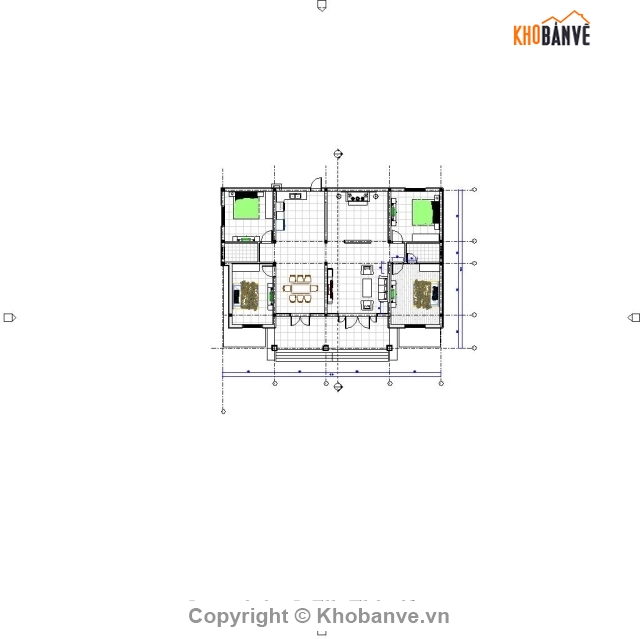 biệt thự vườn 1 tầng,biệt thự revit 13x17.8m,Hồ sơ thiết kế biệt thự revit,thiết kế biệt thự,revit nhà cấp 4