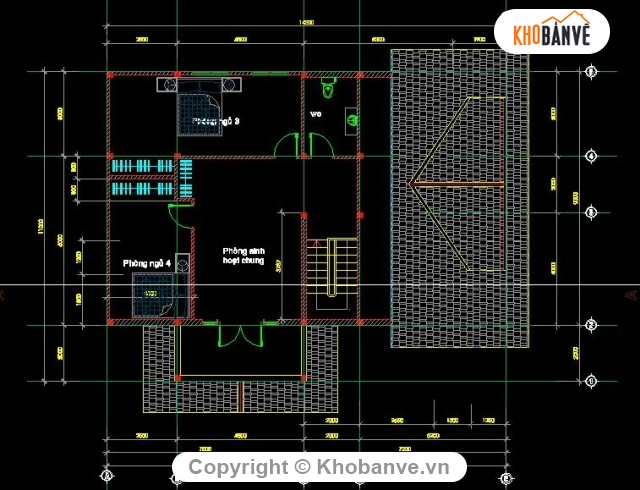 thiết kế nhà cấp 4,mẫu nhà cấp 4 đep,nhà cấp 4 hiện đại,bản vẽ nhà cấp 4 11x14m