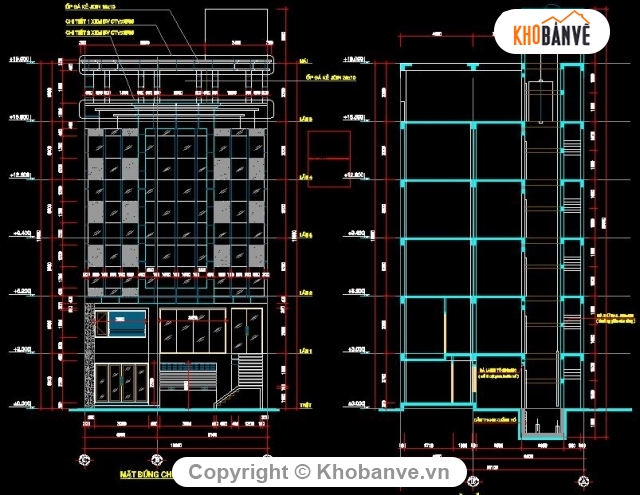 Nhà 5 tầng,Nhà kích thước 10x20m,nhà văn phòng 5 tầng,nhà ở kết hợp văn phòng,bản vẽ nhà 5 tầng