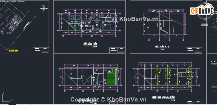 nhà cấp 4 kt 6.75x16m,nhà cấp 4 diện tích 6.75x16m,Nhà cấp 4,nhà 1 tầng,bản vẽ CAD nhà 1 tầng