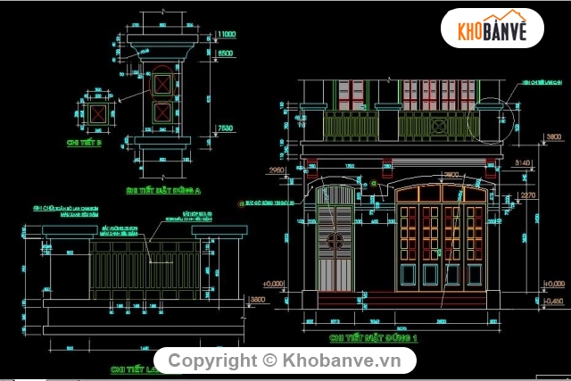 Bản vẽ nhà phố,nhà 4 tầng,nhà phố kt 4.8x13m,mẫu nhà 4 tầng đẹp,cad nhà dân 4 tầng