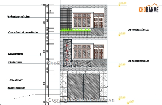 Bản vẽ nhà phố,nhà 3 tầng,3 tầng,nhà phố 3 tầng,CAD nhà phố 3 tầng