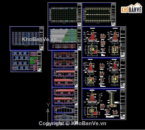 bản vẽ nhà xưởng,file cad nhà xưởng,xưởng sản xuất viên nén gỗ,nhà xưởng file cad,file cad nhà xưởng 45x98m