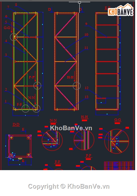 Bản vẽ cad thang nâng hàng trong xây dựng,thang nâng hàng trong xây dựng,File cad thang nâng