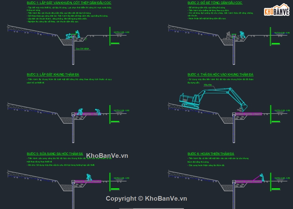 thiết kế kè,kè biển,kè cừ ván,cad kè biển cừ ván,SW400A,thiết kế kè biển trọn bộ