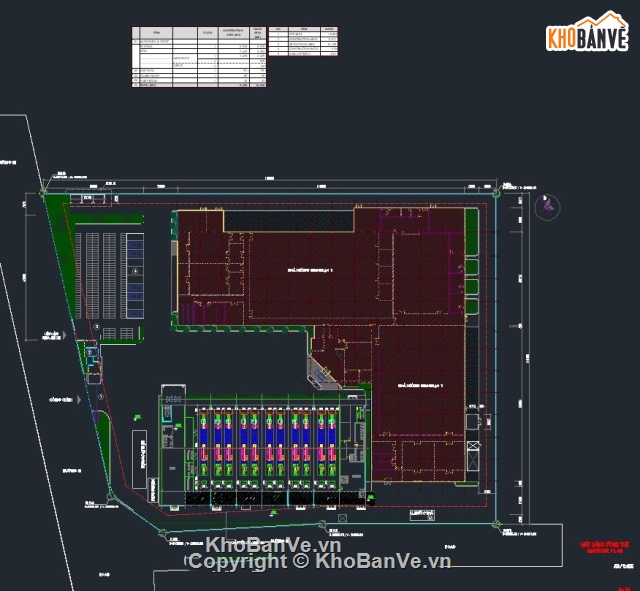 Bản vẽ CAD thiết kế phòng cháy chữa cháy nhà xưởng Full chi tiết