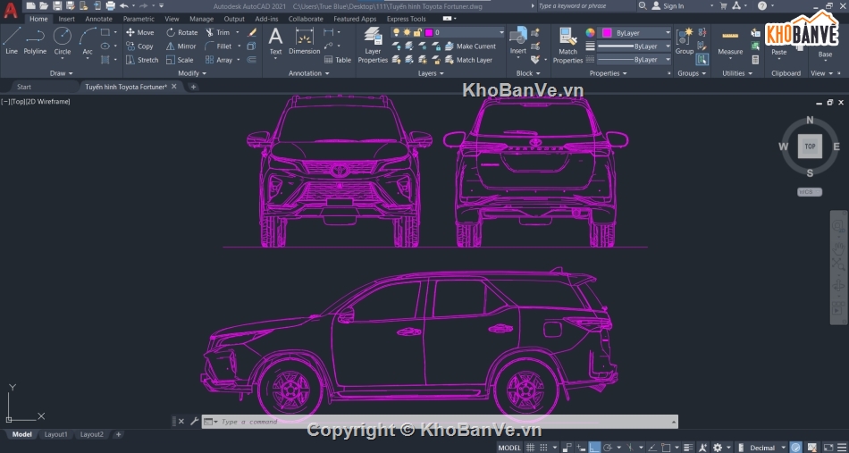 tuyến hình Toyota Fortuner,Autocad tuyến hình Toyota Fortuner,tuyến hình Toyota Yaris,tuyến hình Toyota Hilux,treo toyota fortuner