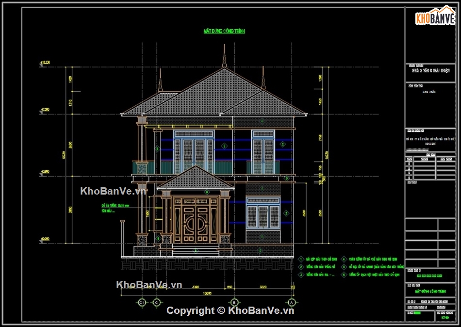 Biệt thự 2 tầng file cad,autocad biệt thự 2 tầng,bản vẽ biệt thự 2 tầng,biệt thự 2 tầng file cad,file cad biệt thự 2 tầng