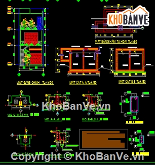 Bản vẽ nhà phố,nhà phố cad,bản vẽ cad nhà phố,bản vẽ xin phép nha phố