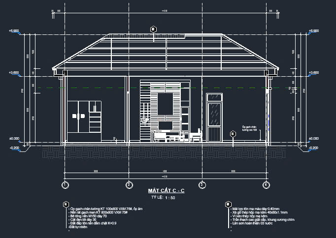 bản vẽ thiết kế nhà vườn 8x11m,bản vẽ nhà vườn đẹp,bản vẽ nhà 1 tầng kt 8x11m,bản vẽ nhà vườn,bản vẽ nhà 8x11m