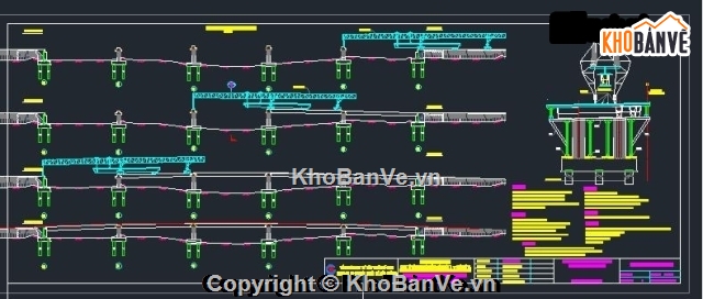 bản vẽ,bản vẽ cầu 4 nhịp