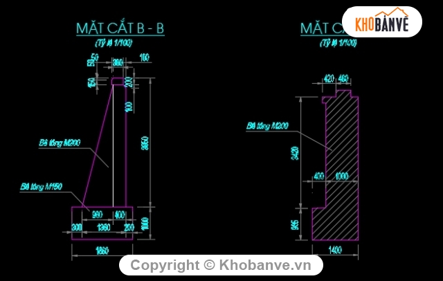 mố u tường cánh xiên,cầu dầm bản,bản vẽ cầu dầm,cầu bản mố nhẹ l=6,bản vẽ cầu bản,cầu bản l=6m b=8m