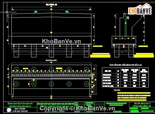 bản vẽ cầu,cầu bản rỗng,cầu bản