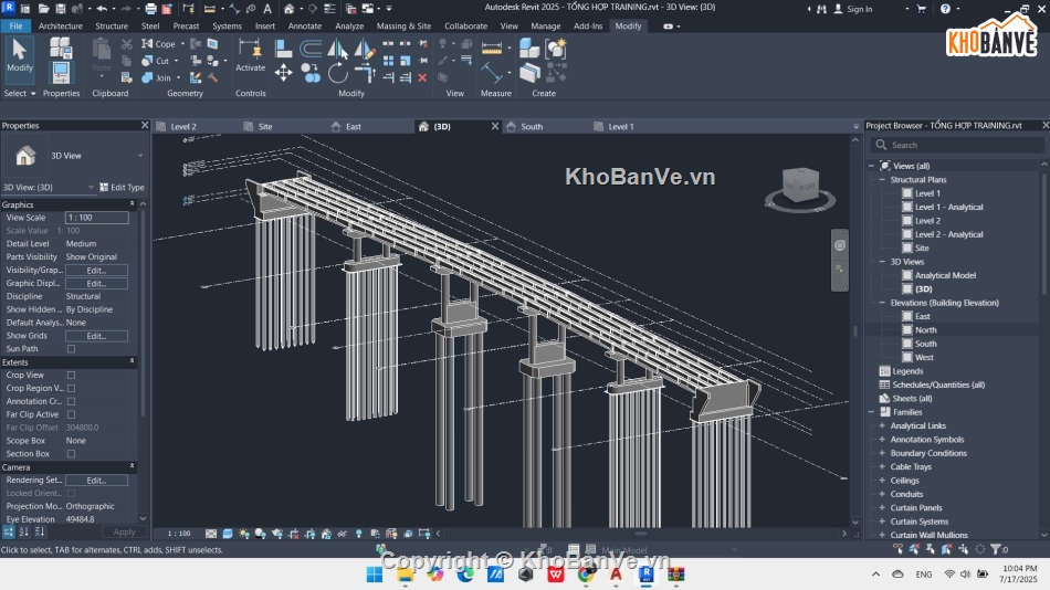 cầu đường,cầu,Revit cầu đường,Cầu cơ bản