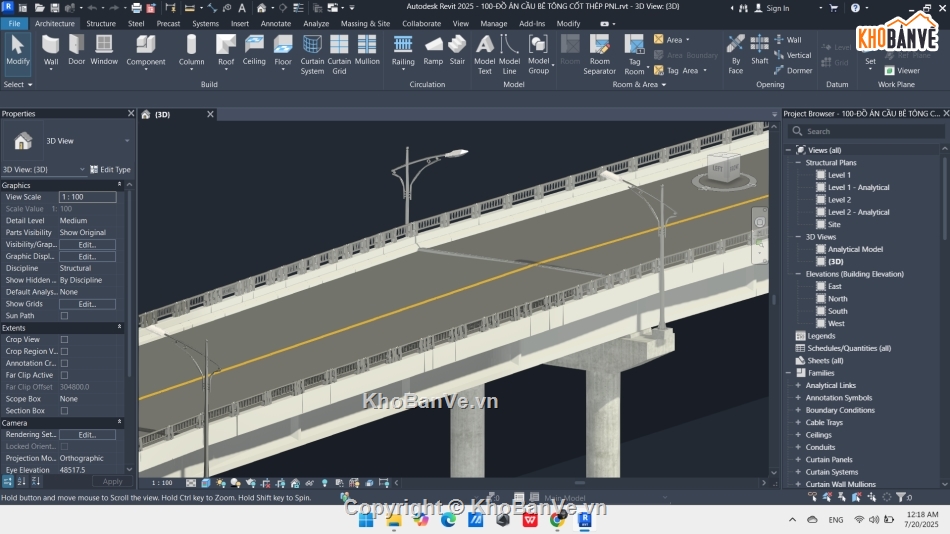 cầu đường,cầu,Revit cầu đường,Cầu cơ bản