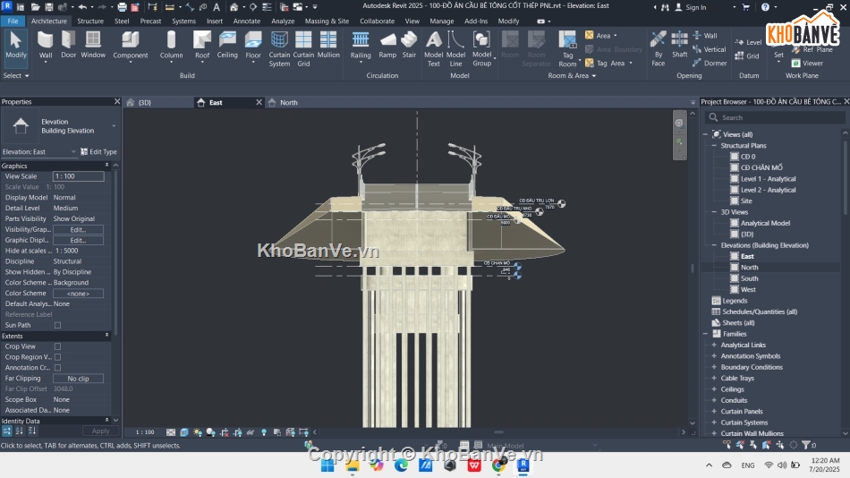 cầu đường,cầu,Revit cầu đường,Cầu cơ bản