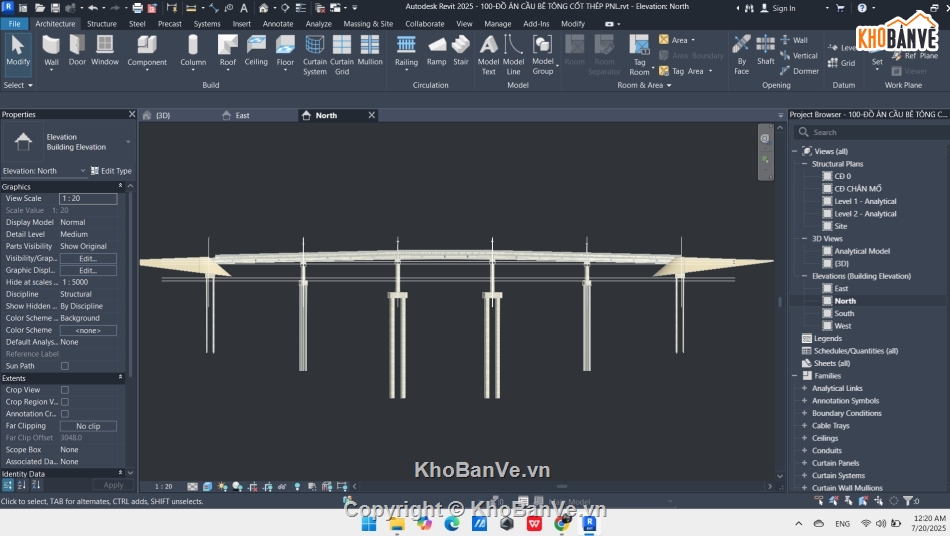cầu đường,cầu,Revit cầu đường,Cầu cơ bản