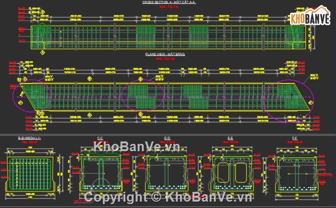 cầu đường,bản vẽ cầu đường,cầu dầm,bản dầm