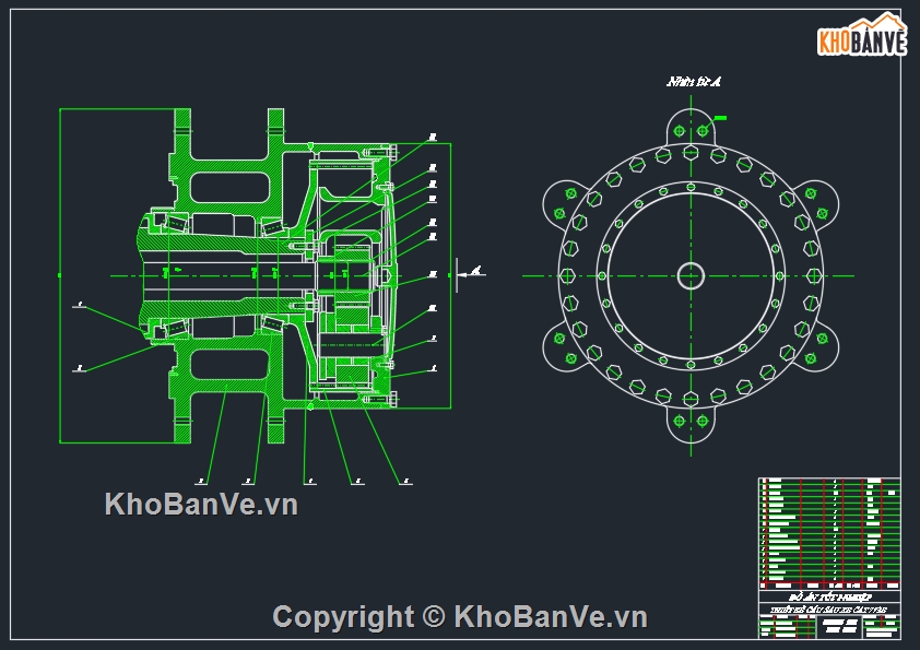 Bản vẽ cầu xe,Xe tải kéo 773E,Bản vẽ cầu xe xe tải kéo 773E,Xe 773 E,Cầu chủ động xe 773 E