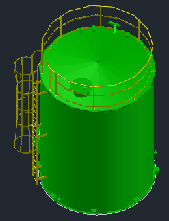 Diesel Oil Tank,Bản vẽ chi tiết,tank GA drawing,tank bồn bể,thiết kế chi tiết bồn bể,3D