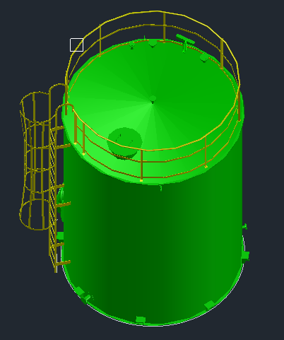 Bản Vẽ Chi Tiết 2D Và 3D Diesel Oil Tank