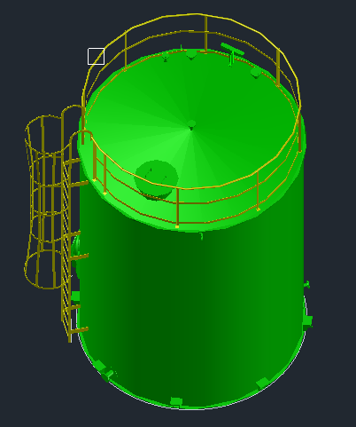 Diesel Oil Tank,Bản vẽ chi tiết,tank GA drawing,tank bồn bể,thiết kế chi tiết bồn bể,3D