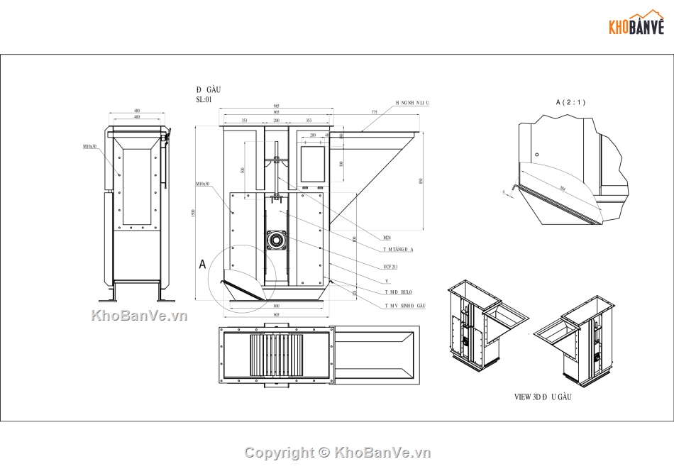 Bản vẽ chi tiết,chế tạo,Bản vẽ chế tạo