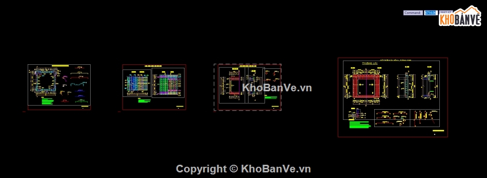 Bản vẽ chi tiết cống hộp 4x4,cống hộp 4x4,cống hộp