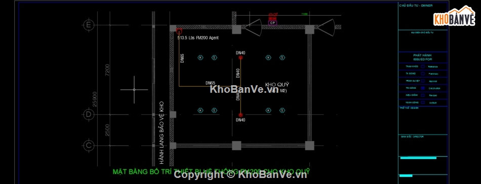 Fm200,Bản vẽ Phòng cháy chữa cháy,Bản vẽ chữa cháy,Bản vẽ full,chữa cháy,Khí Fm200