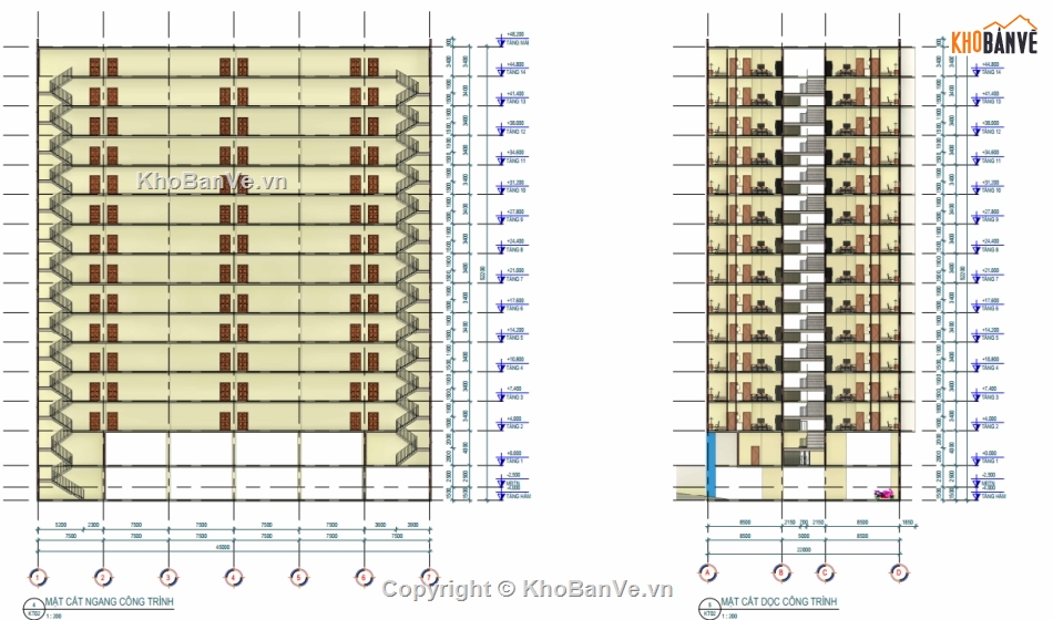 Revit chung cư,Chung cư,đồ án chung cư