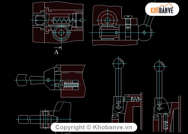 Bản vẽ,cơ khí,Bản vẽ autocad,đồ gá tổng hợp