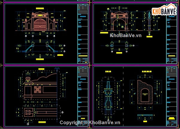 cad cổng,cổng,File cad cổng