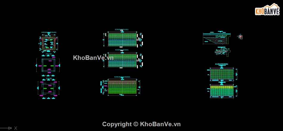 Bản vẽ cống hộp,cống hộp 3x3m,Bản vẽ cad cống hộp