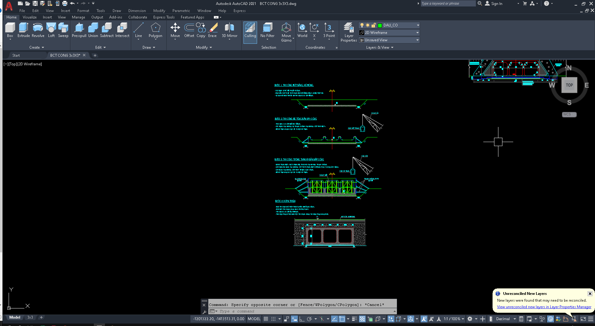 Bản vẽ cống hộp,Bản vẽ cad cống hộp,cống hộp 3x3x3m