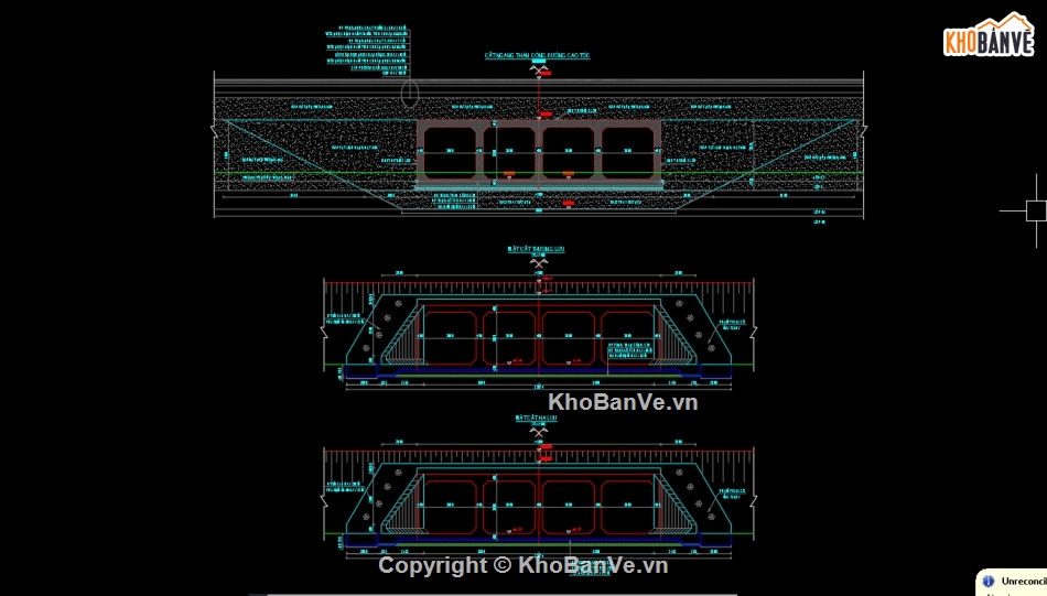 Bản vẽ cống hộp,cống hộp 4x3x3m,Bản vẽ cad cống hộp