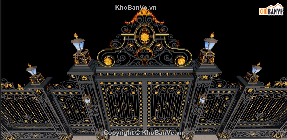 Bản vẽ cổng đẹp,satmythuat,cổng
