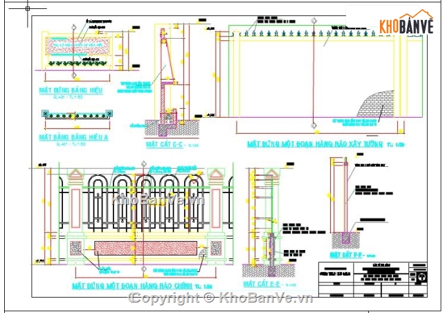 bản vẽ hàng rào,hàng rào trụ sở,hàng rào ủy ban xã,hàng rào,hàng rào cổng xã