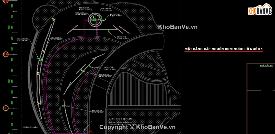Bản vẽ cơ điện đài phun nước,thiết kế đài phun nước,hệ thống đài phun nước,ME đài phu nước