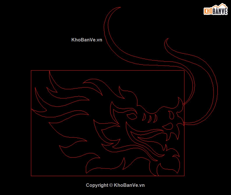 Đầu rồng cnc đẹp,File đầu rồng cnc,Dxf đầu rồng cnc đẹp,Đầu rồng cnc file dxf,Đầu rồng file dxf đẹp