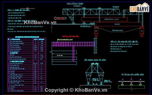 Bản vẽ,Bản vẽ cầu dầm,cầu dầm T