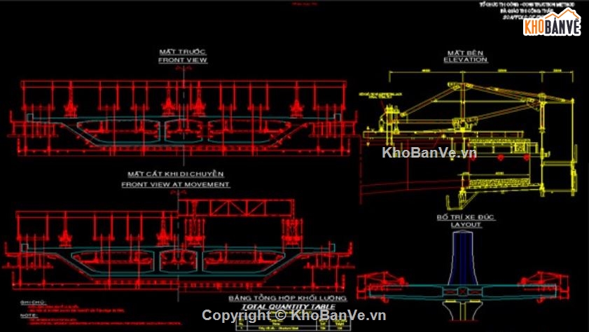 biện pháp thi công cầu,Bản vẽ thi công,cầu dây văng
