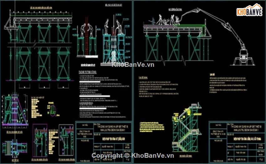 Bản vẽ chi tiết,Bản vẽ thi công,biện pháp thi công nhà