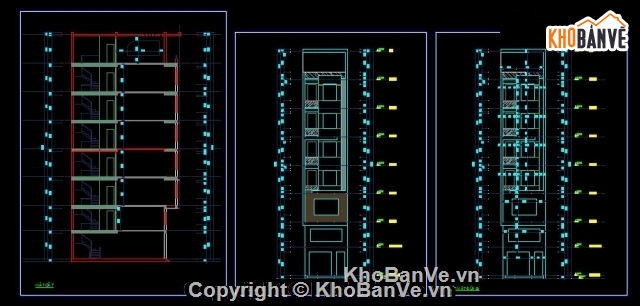 bản vẽ,bản vẽ nhà phố 7 tầng,bản vẽ nhà phố,thiết kế nhà phố,nhà phố