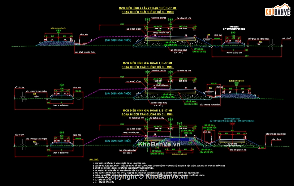 Điển hình cao tốc,cao tốc Bắc Nam,bản vẽ điển hình