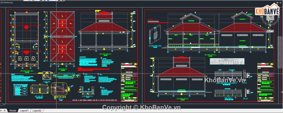 Bản vẽ Đình,bản vẽ mếu,hạng mục phụ trợ,bản vẽ chùa,bản vẽ,bản vẽ kết cấu đình
