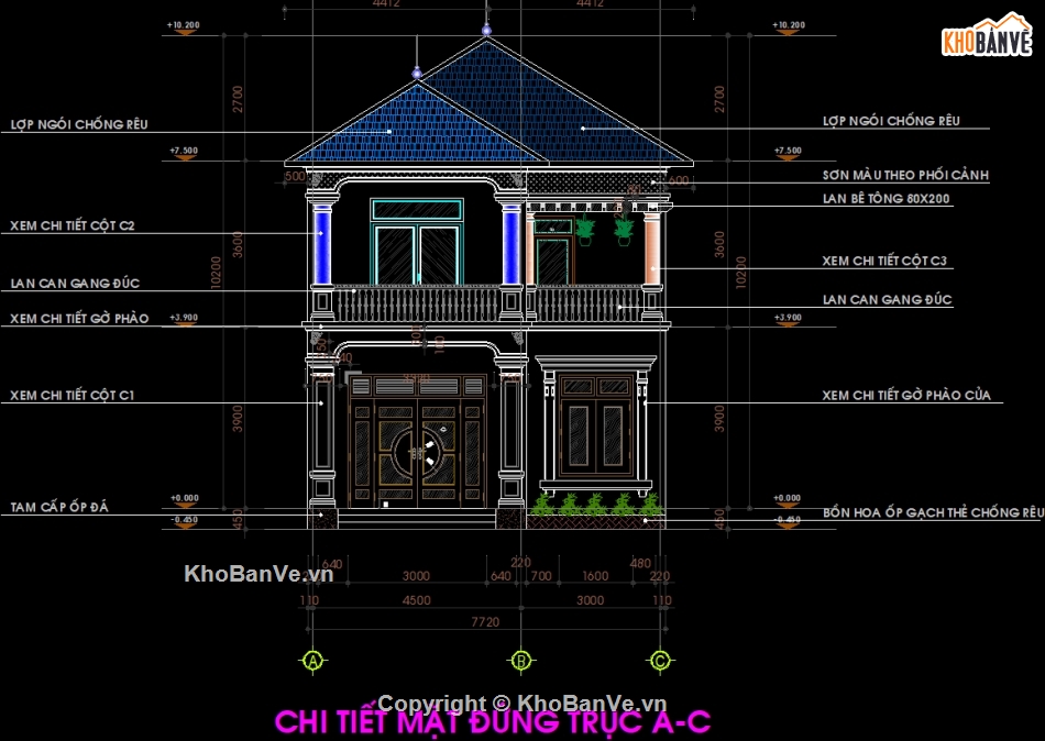 Biệt thự 2 tầng,autocad biệt thự 2 tầng,biệt thự mái nhật 2 tầng,kiến trúc kết cấu biệt thự mái nhật,full bản vẽ biệt thự mái nhật 2 tầng,file cad biệt thự mái nhật