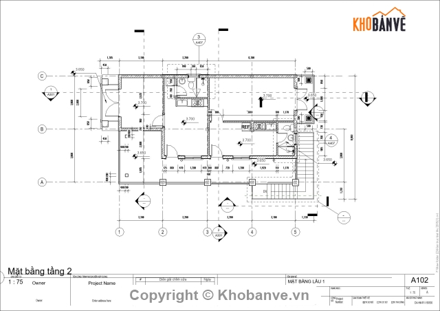 thiết kế nhà 2 tầng,Hồ sơ thiết kế nhà 2 tầng,bản vẽ revit nhà 2 tầng,mẫu nhà 2 tầng revit,thiết kế nhà 2 tầng revit