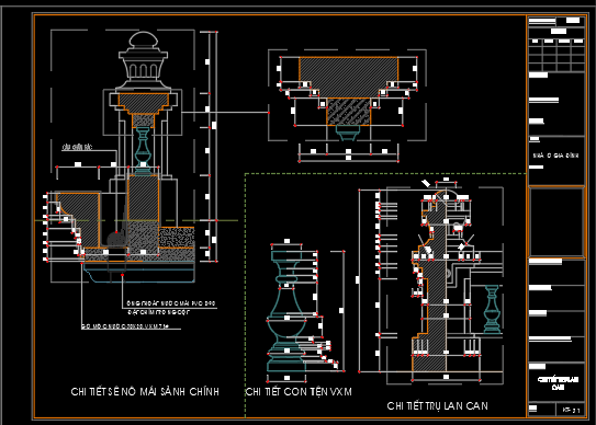 Bản vẽ chi tiết,chi tiết cổ,mặt tiền