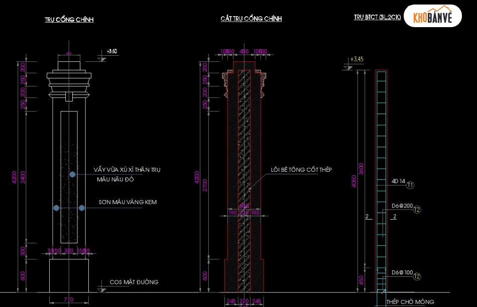 Hàng rào gạch xây,cổng nhà máy,Hàng rào nhà máy,file cad hàng rào nhà máy gỗ